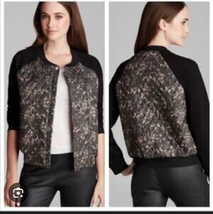 PJK Patterson Kinkade Black and Brown Quilted Women's Jacket S